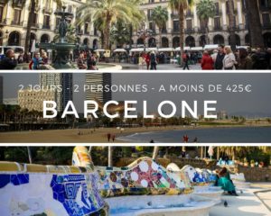 Barcelone 2j 2p 425 euros