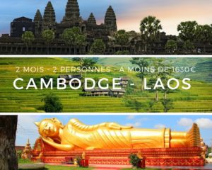 Trek en montagne et rencontre avec les éléphants lors d’un voyage au Cambodge et au Laos pour 2 mois. 