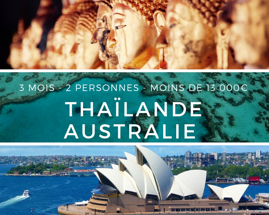 Voyage en Thailande road trip en Australie - 3 mois - 2 personnes