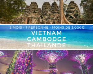 Singapour avec ses gratte-ciels modernes, la plage paradisiaque de Koh Phi Phi et les temples majestueux d'Angkor.