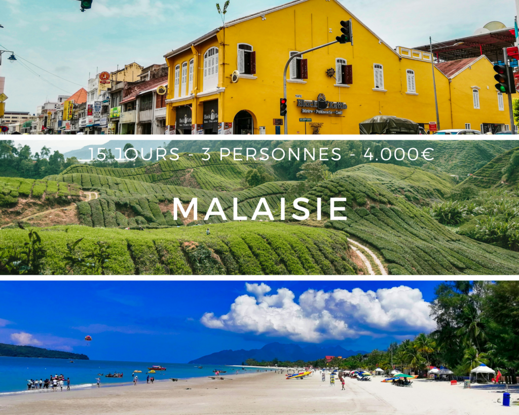 Vue panoramique de Penang, plage de Langkawi et paysages verdoyants de Cameron Highlands