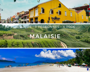Vue panoramique de Penang, plage de Langkawi et paysages verdoyants de Cameron Highlands